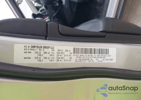 2013 Jeep Grand Cherokee Laredo z USA, uszkodzony, nr VIN 1C4RJEAG3DC601680